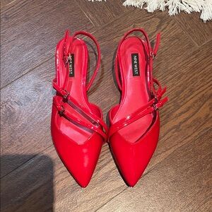 Nine West Red Strappy Heels